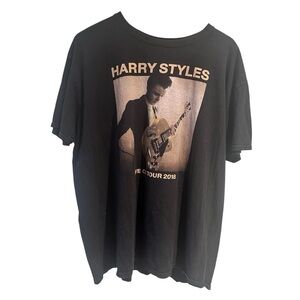 Harry Styles Live On Tour 2018 Black T-Shirt Size 2X
